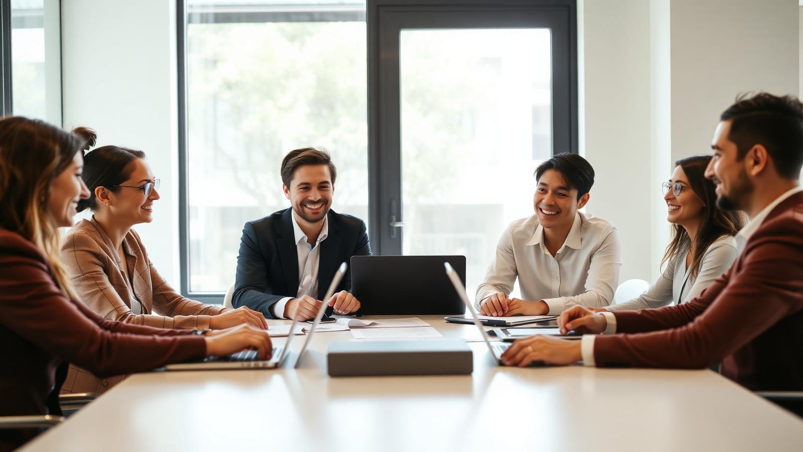 Business team meeting with their accountant